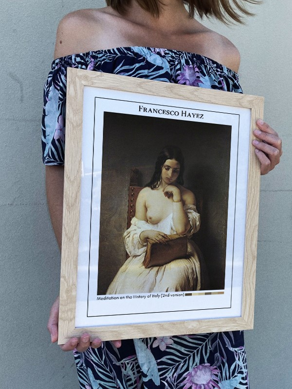 Francesco Hayez Meditation on the History of Italy (2nd version) Poster