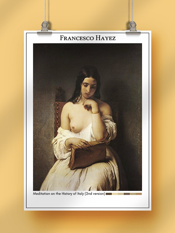 Francesco Hayez Meditation on the History of Italy (2nd version) Poster