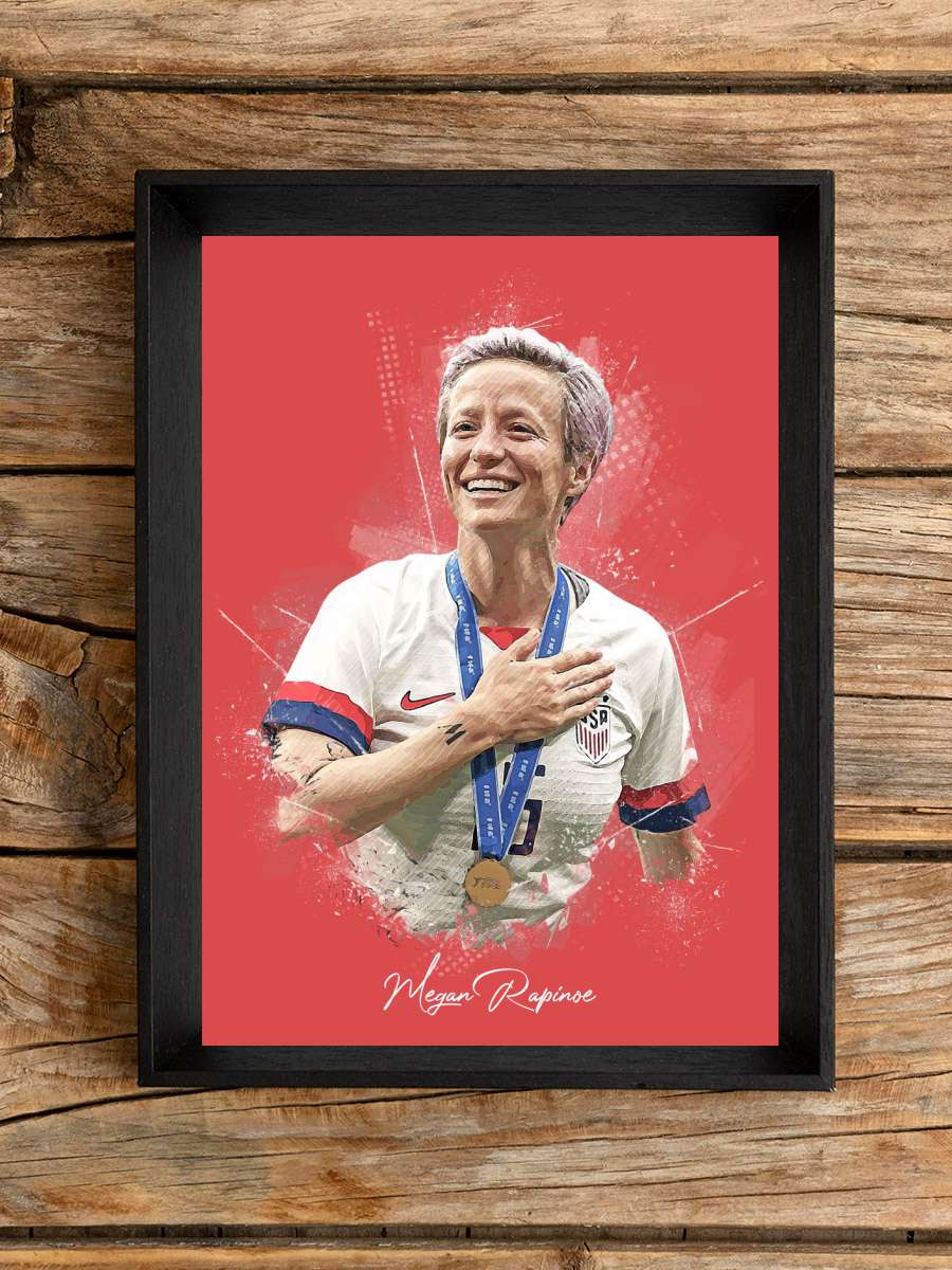 Megan Rapinoe Futbol Poster Çerçevesiz Yüksek Kalite Futbolcu Duvar Poster