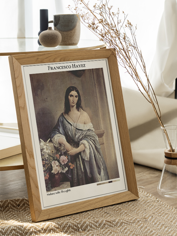 Francesco Hayez Melancholic Thoughts Poster
