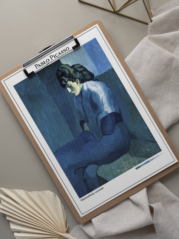 Pablo Picasso Melancholy woman Poster