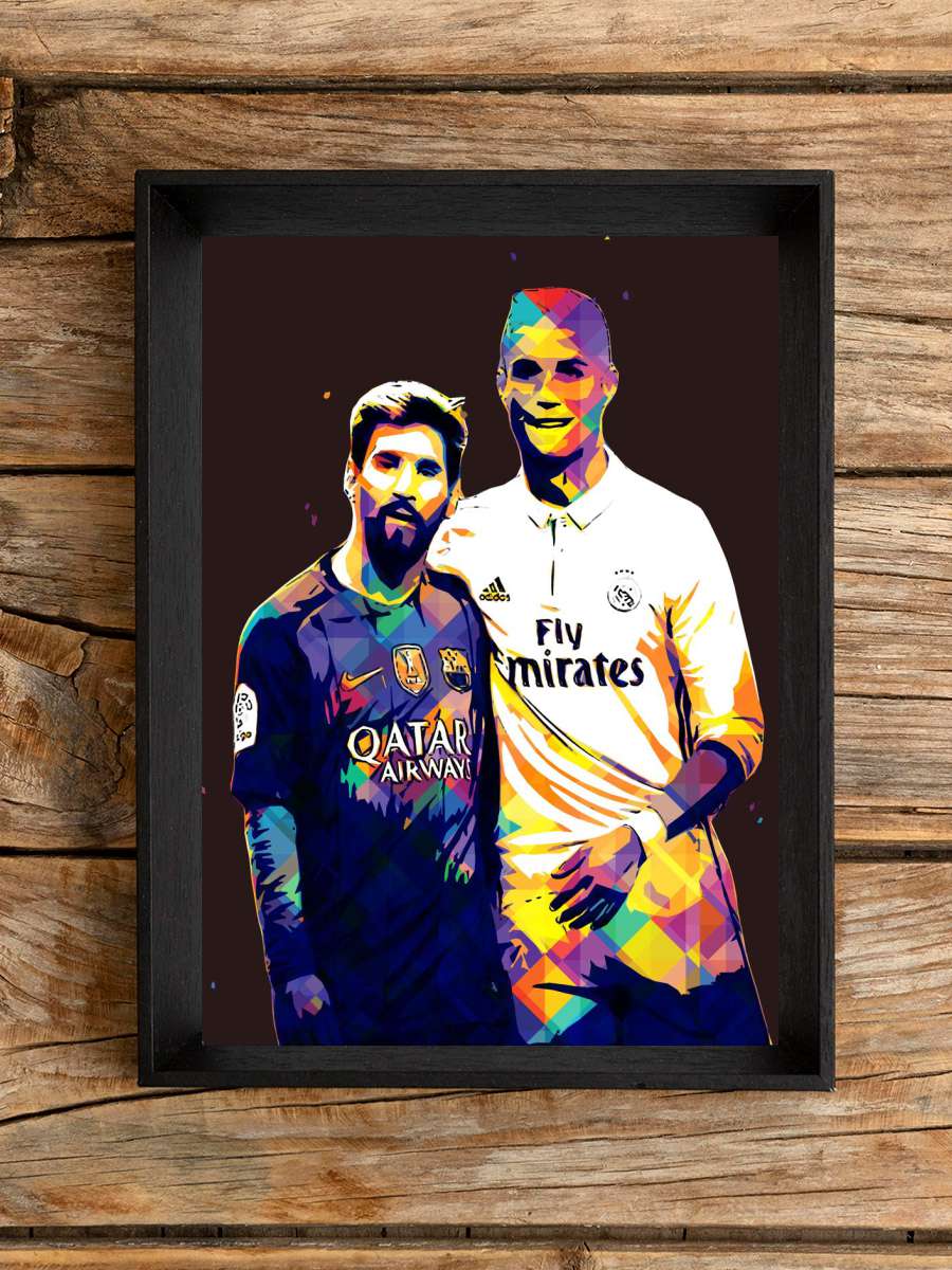 Messi Ronaldo Fan art Futbol Poster Çerçevesiz Yüksek Kalite Futbolcu Duvar Poster