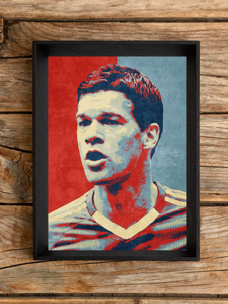 michael ballack Futbol Poster Çerçevesiz Yüksek Kalite Futbolcu Duvar Poster