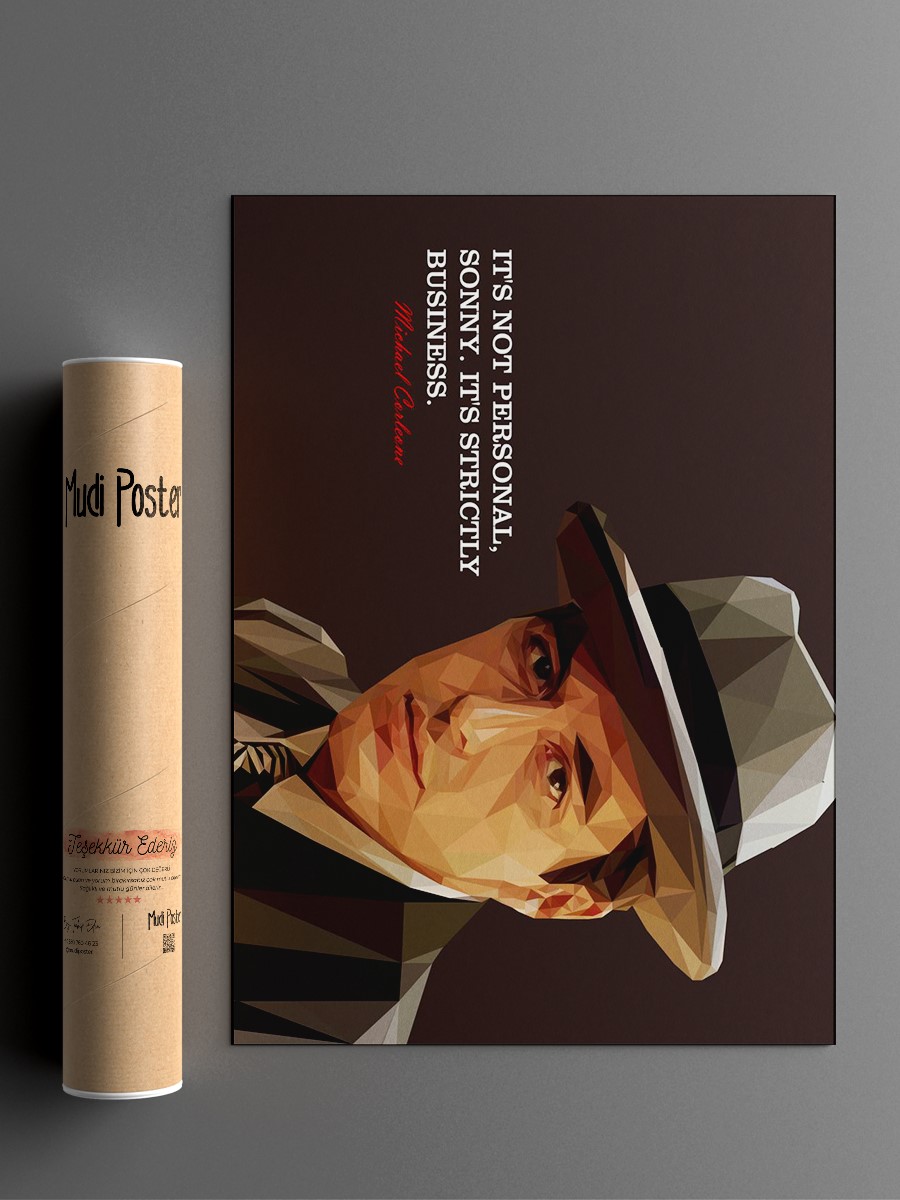 Michael Corleone Poster, Çerçevesiz Tv Film Poster