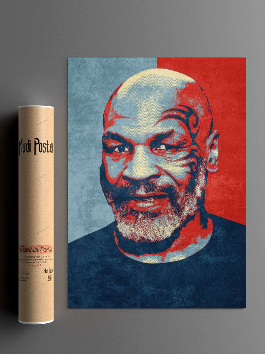 mike tyson Futbol Poster Çerçevesiz Yüksek Kalite Futbolcu Duvar Poster