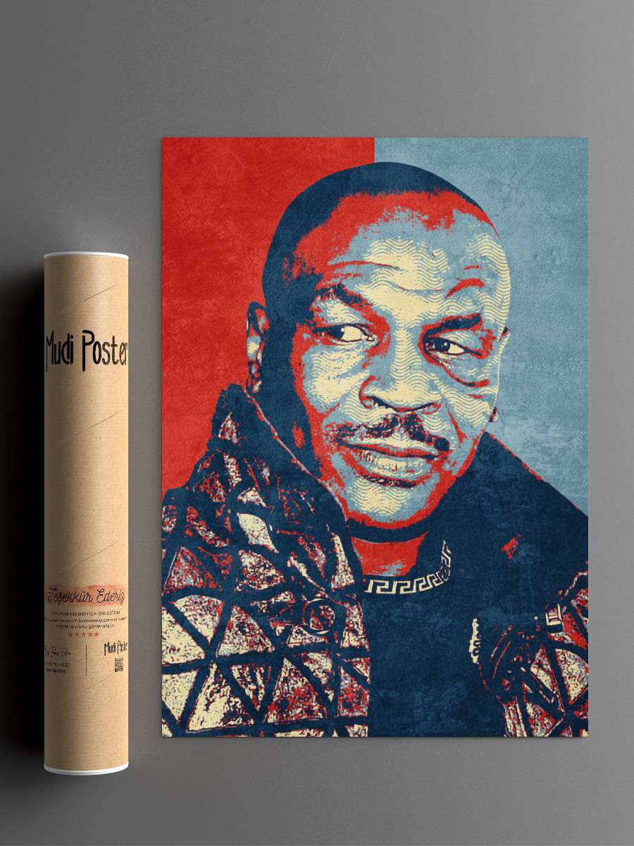 mike tyson Futbol Poster Çerçevesiz Yüksek Kalite Futbolcu Duvar Poster