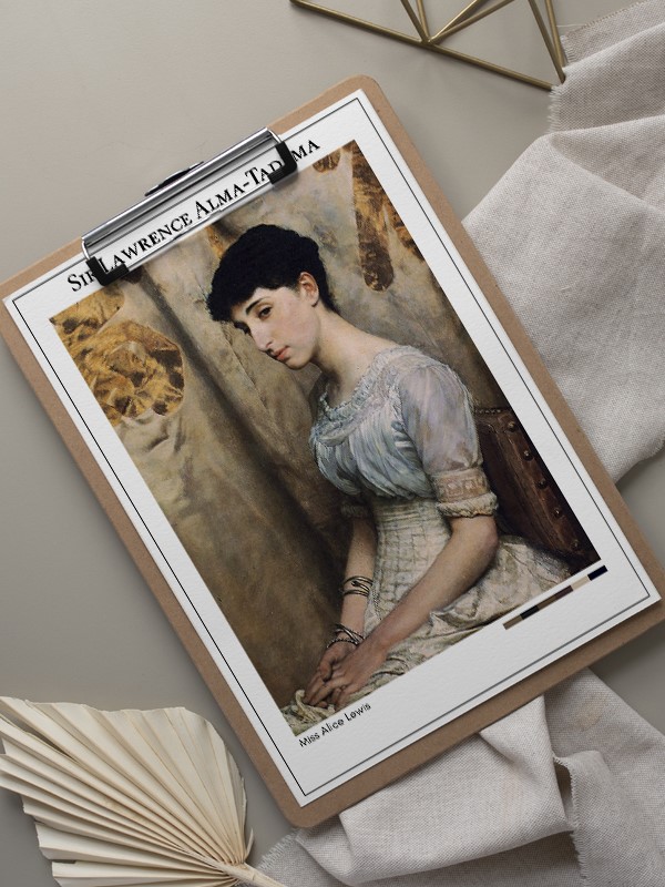 Sir Lawrence Alma-Tadema Miss Alice Lewis Poster