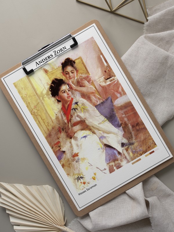 Anders Zorn Misses Solomon Poster