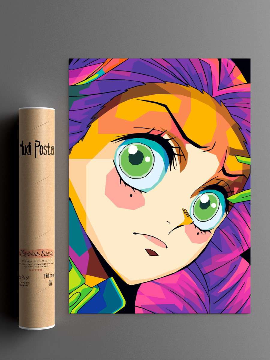 Mitsuri Kanroji Anime Poster Çerçevesiz Yüksek Kalite Anime Duvar Poster