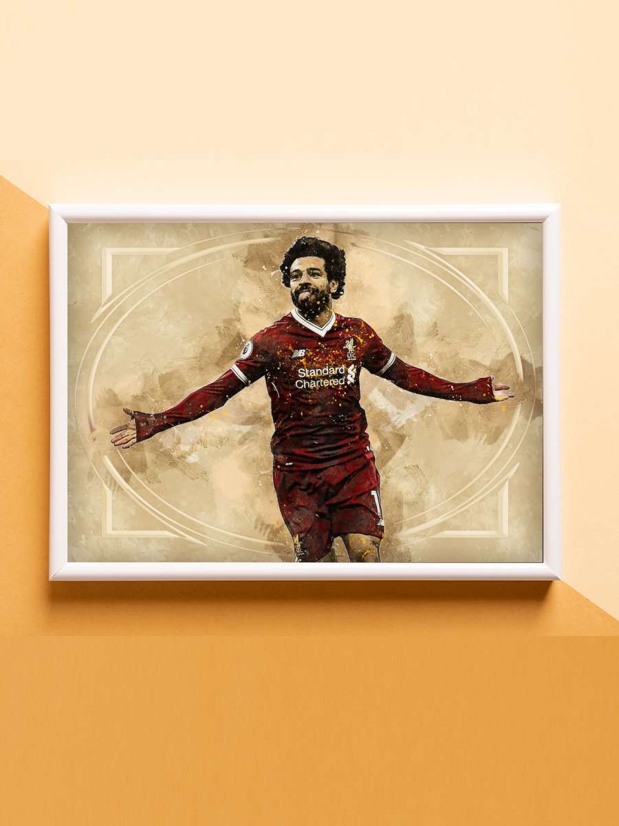 Mohameed Salah Futbol Poster Çerçevesiz Yüksek Kalite Futbolcu Duvar Poster