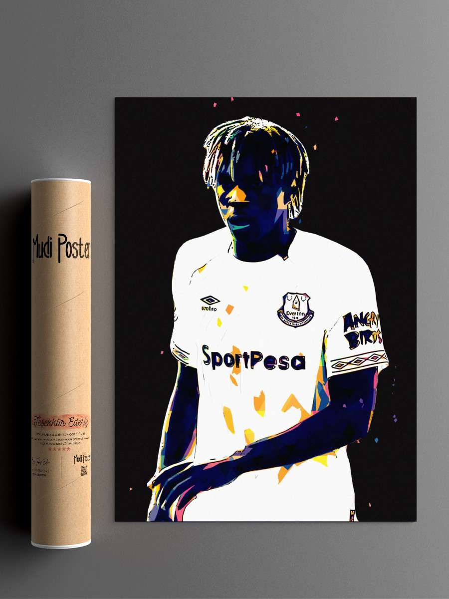 Moise Kean Futbol Poster Çerçevesiz Yüksek Kalite Futbolcu Duvar Poster