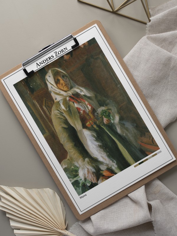 Anders Zorn Mona Poster