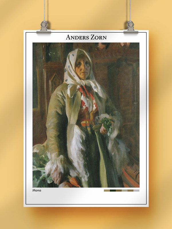 Anders Zorn Mona Poster