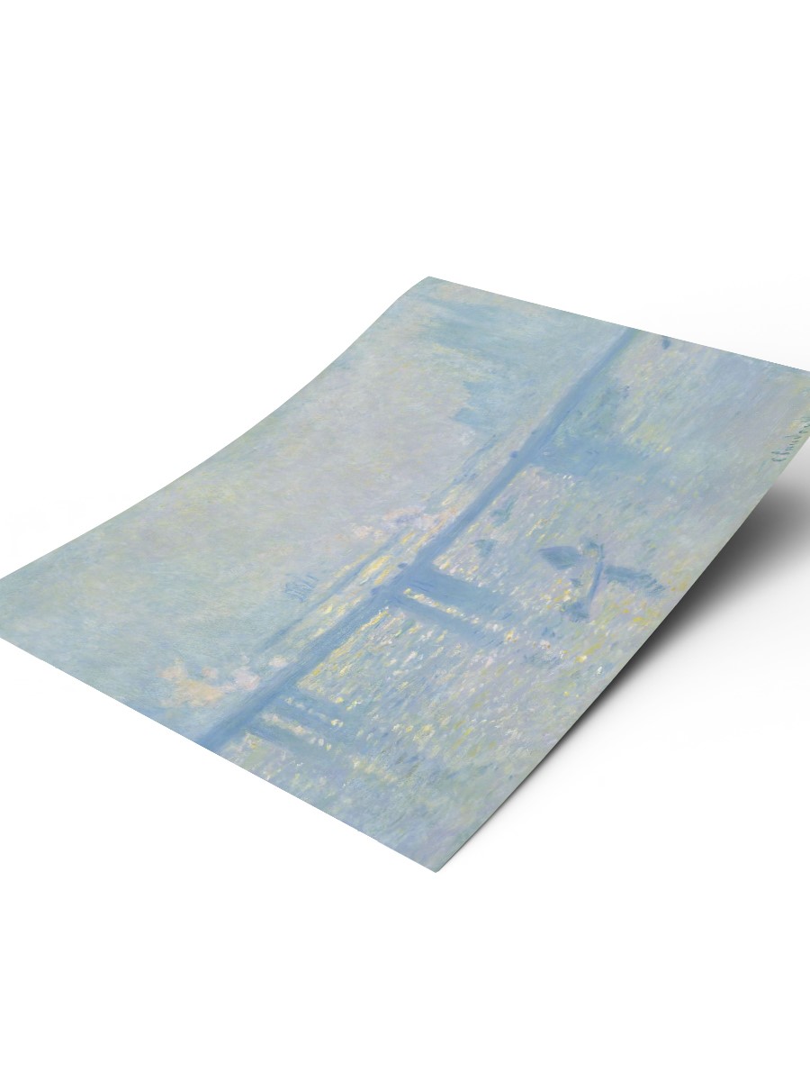 Monet Charing Cross Bridge Tablo Sanatsal Ünlü Ressam Poster Çerçevesiz Yüksek Kalite Poster