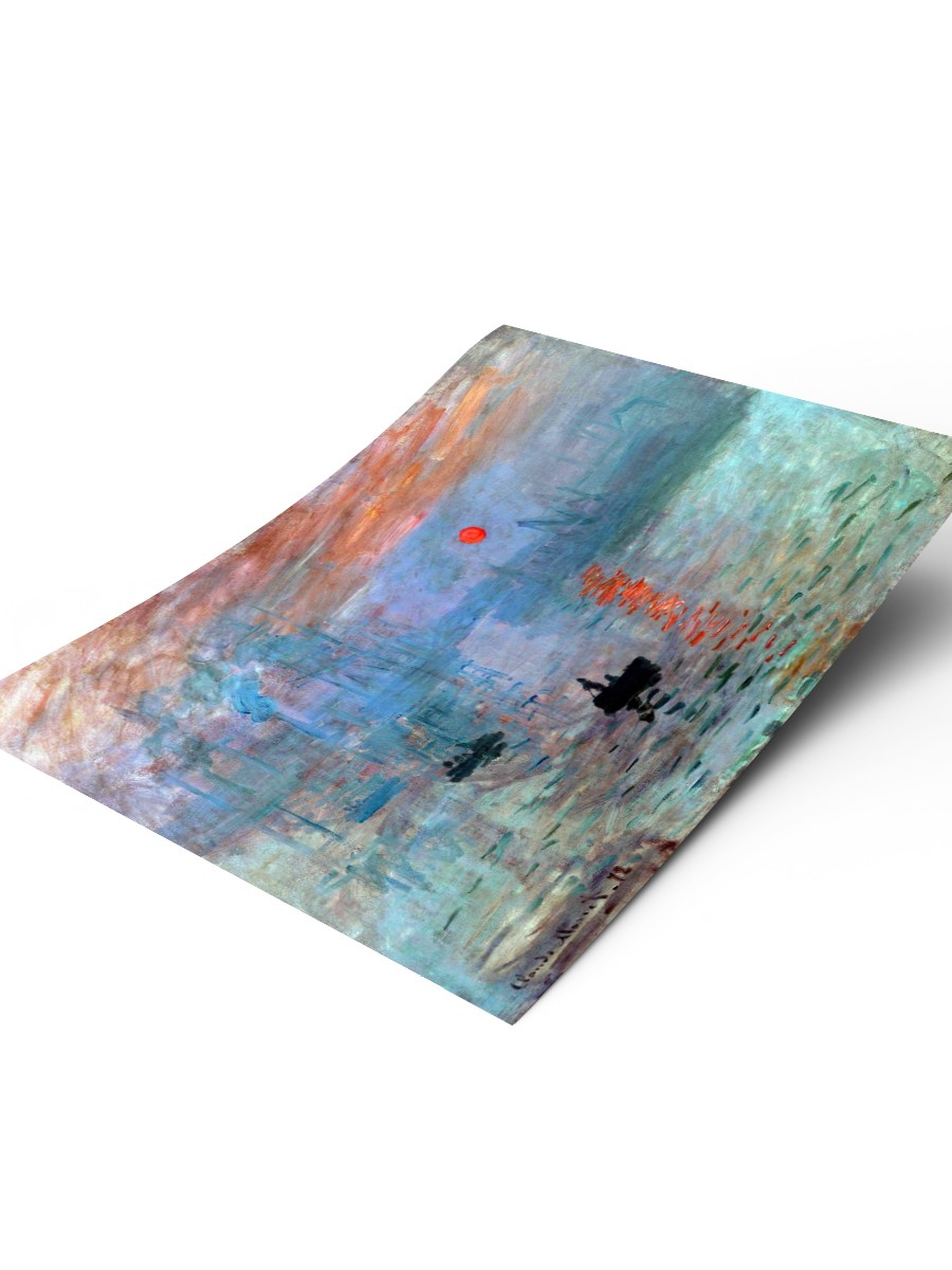 Monet Impression Sunrise Tablo Sanatsal Ünlü Ressam Poster Çerçevesiz Yüksek Kalite Poster