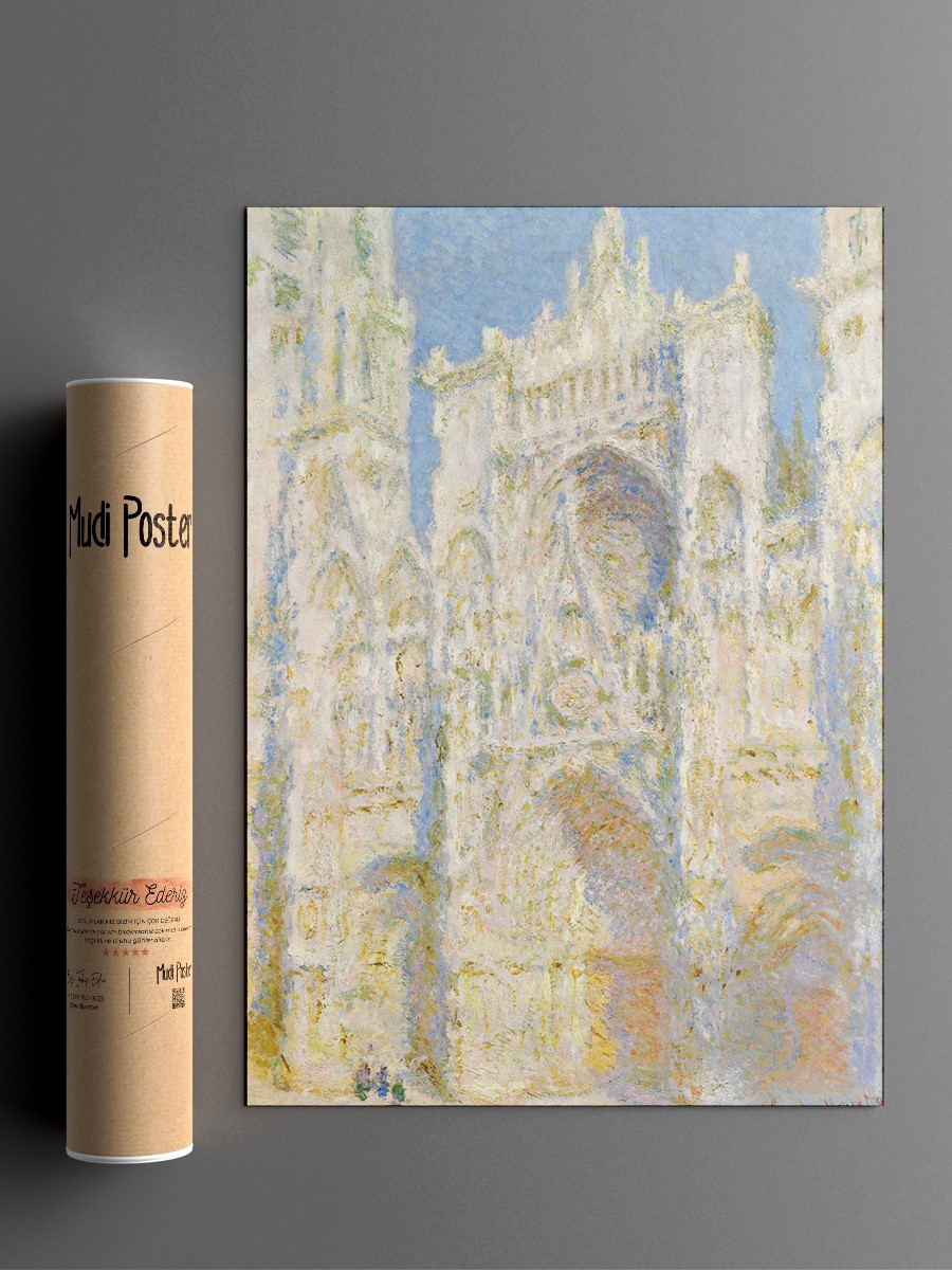 Monet Rouen Cathedral Tablo Sanatsal Ünlü Ressam Poster Çerçevesiz Yüksek Kalite Poster