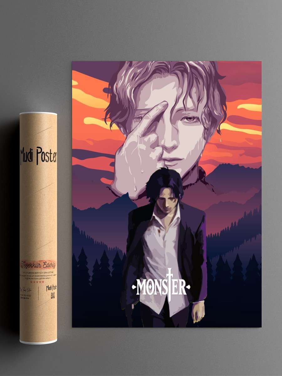 Monster Anime Poster Anime Poster Çerçevesiz Yüksek Kalite Anime Duvar Poster