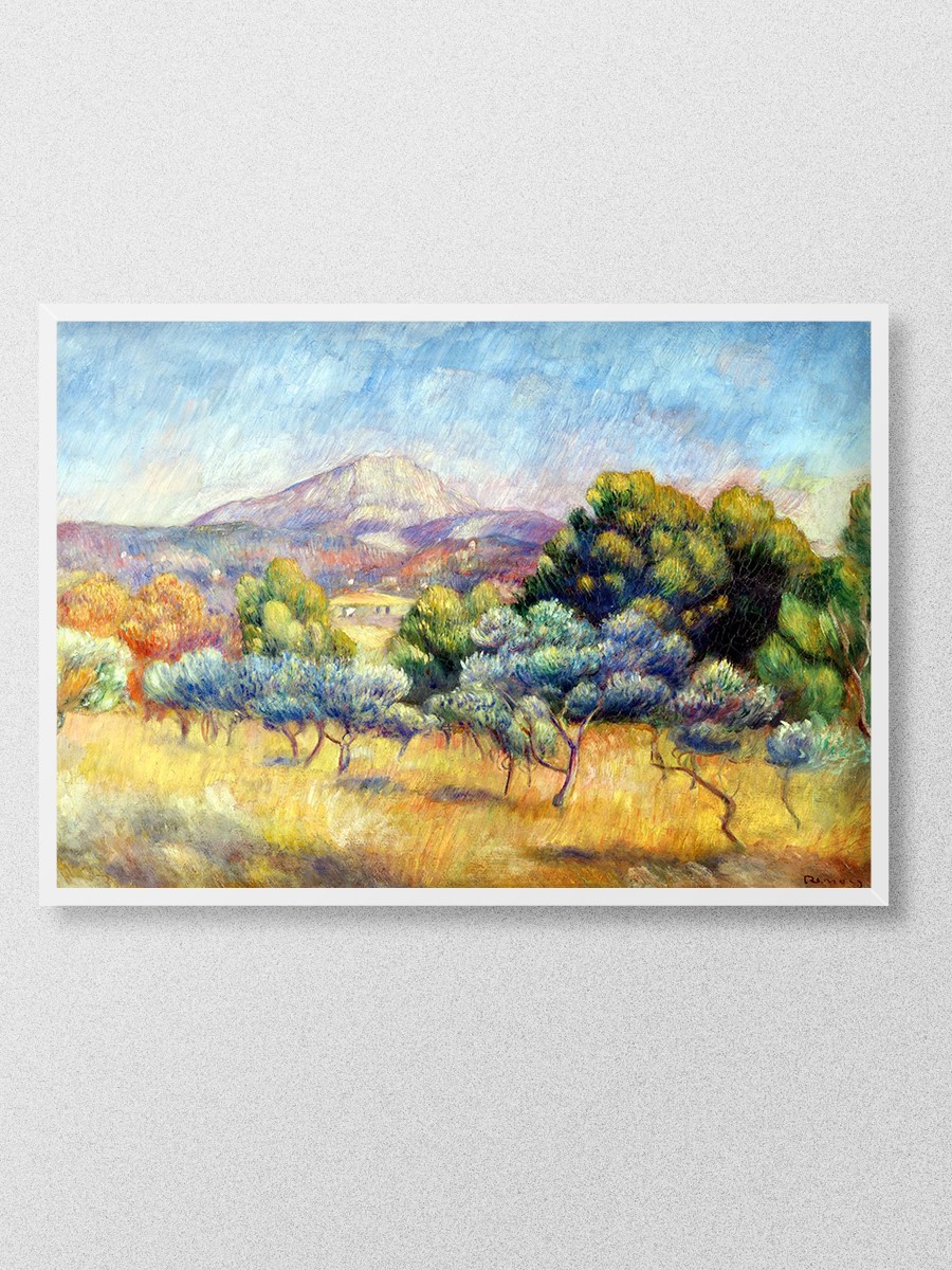 Mont Sainte Victoire Tablo Sanatsal Ünlü Ressam Poster Çerçevesiz Yüksek Kalite Poster - En İyi Fiyatlarla