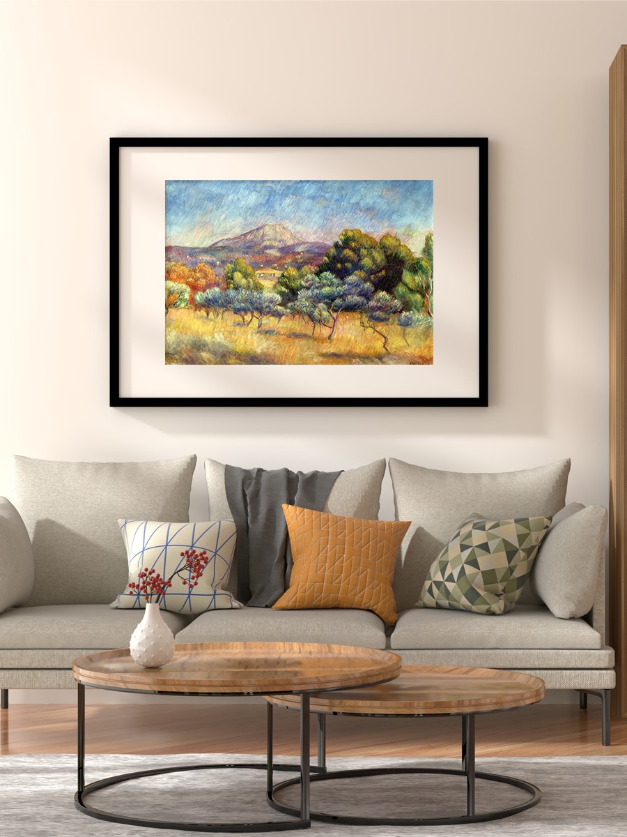 Mont Sainte Victoire Tablo Sanatsal Ünlü Ressam Poster Çerçevesiz Yüksek Kalite Poster