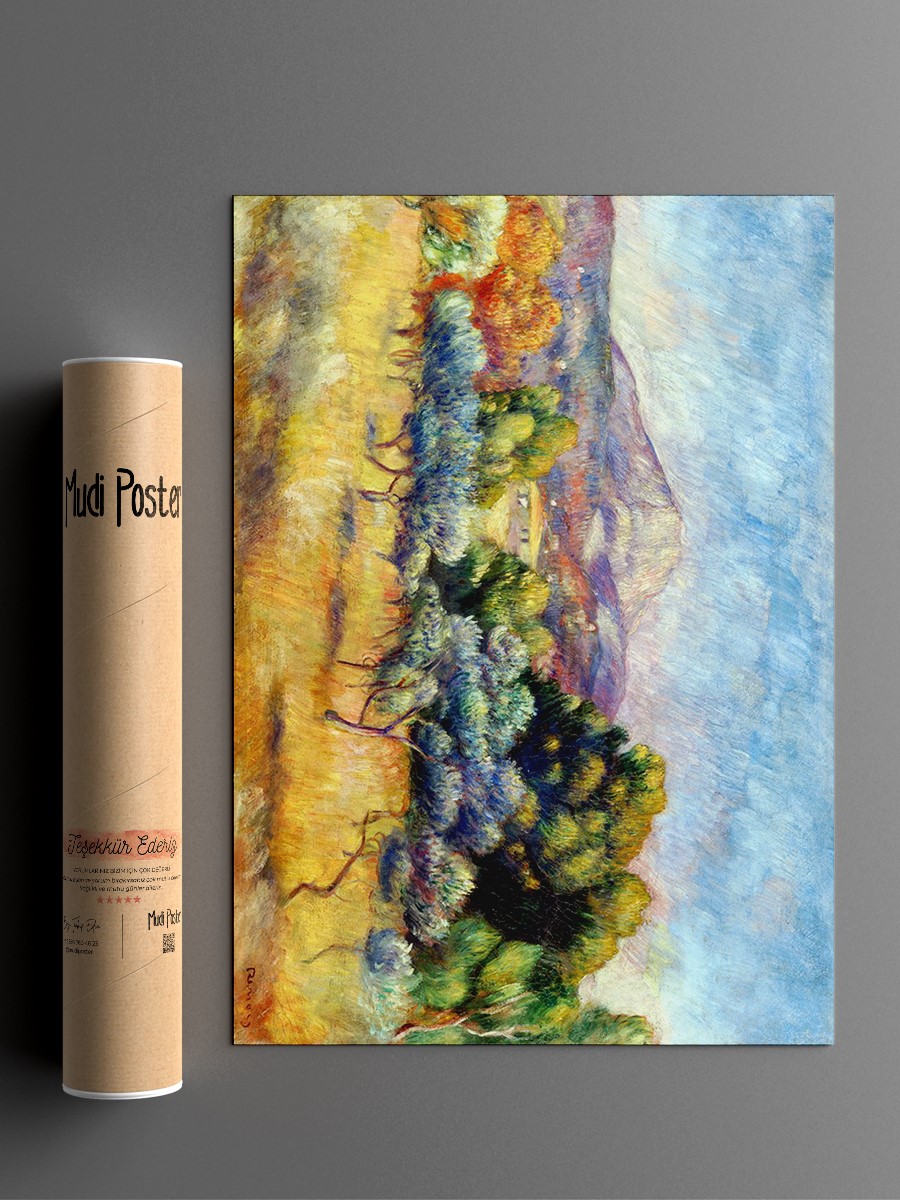 Mont Sainte Victoire Tablo Sanatsal Ünlü Ressam Poster Çerçevesiz Yüksek Kalite Poster