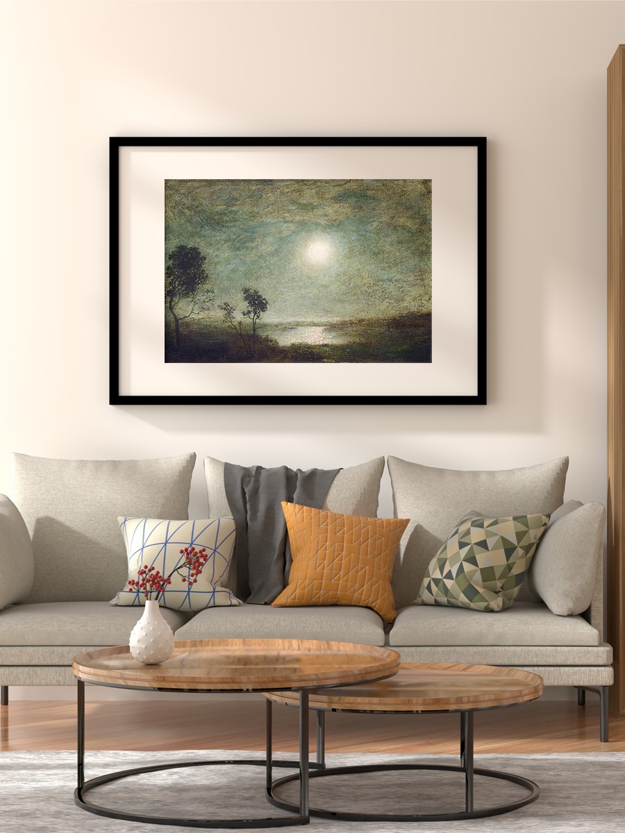 Moonlight Tablo Sanatsal Ünlü Ressam Poster Çerçevesiz Yüksek Kalite Poster