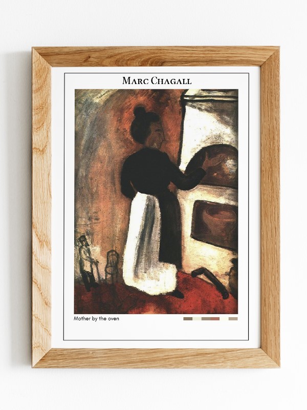 Marc Chagall Mother by the oven Poster