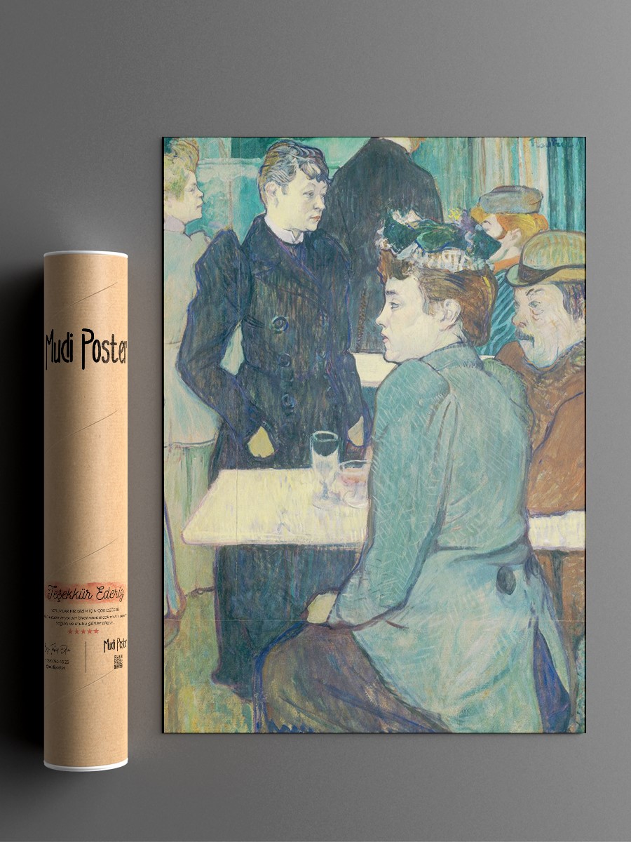 Moulin de la Galette Tablo Sanatsal Ünlü Ressam Poster Çerçevesiz Yüksek Kalite Poster