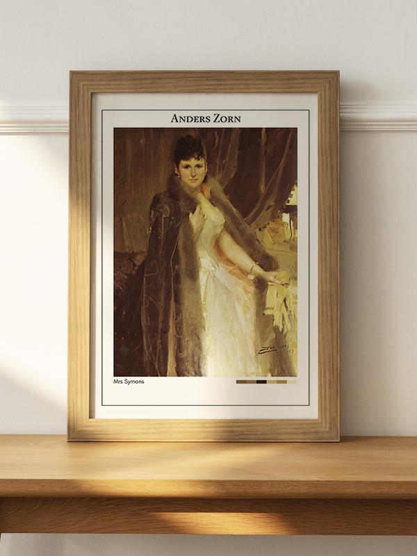 Anders Zorn Mrs Symons Poster - En İyi Fiyatlarla
