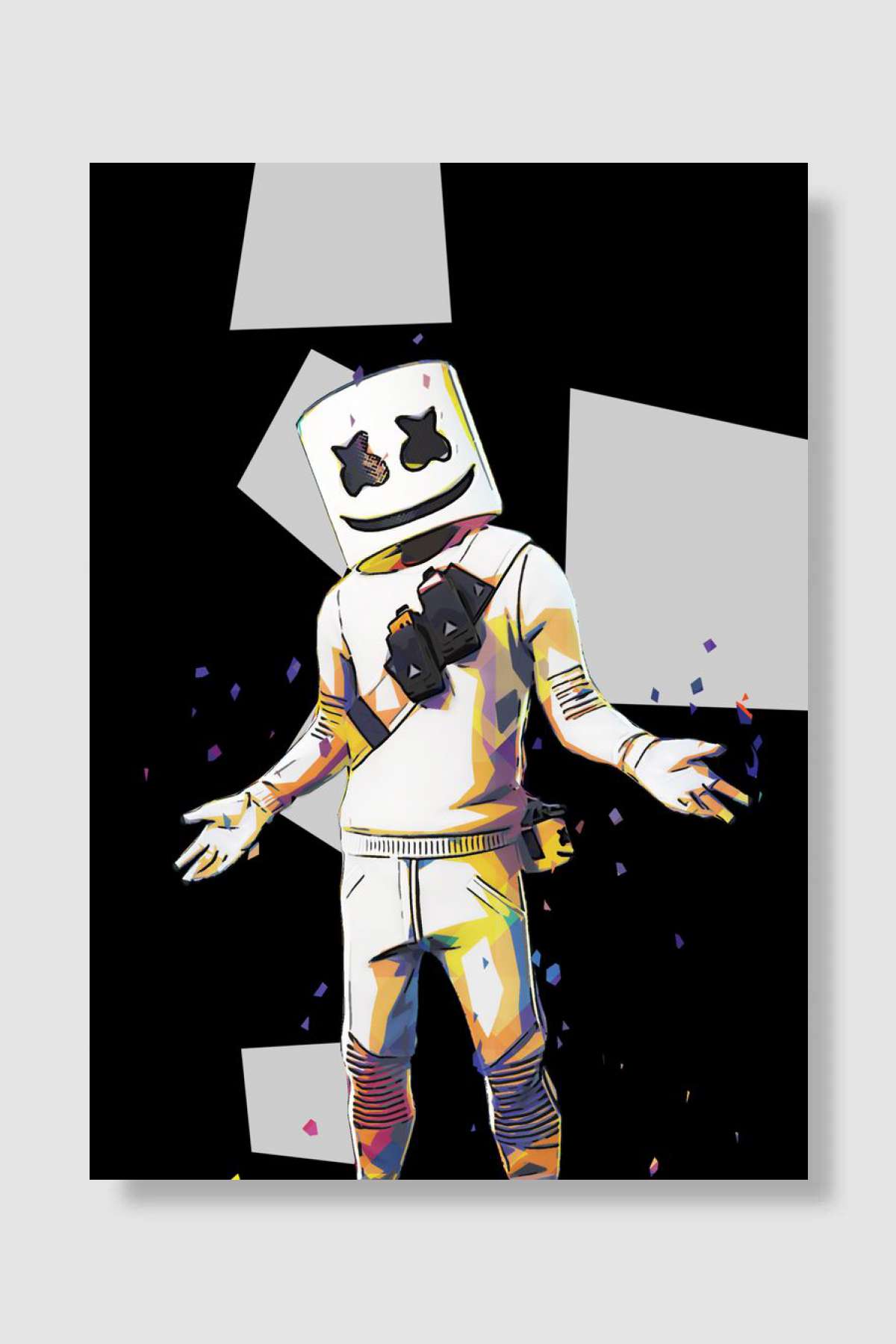 Marshmello Müzik Poster Çerçevesiz Yüksek Kalite Müzik Afiş Duvar Poster