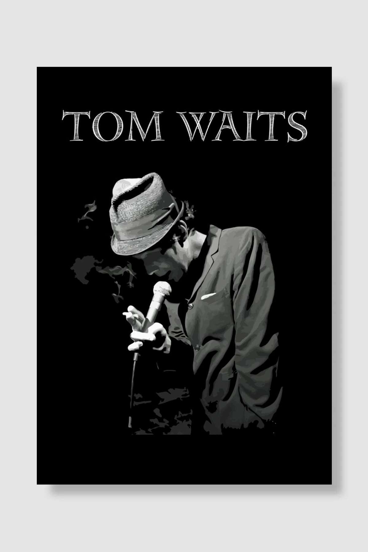 Tom Waits on Stage Müzik Poster Çerçevesiz Yüksek Kalite Müzik Afiş Duvar Poster