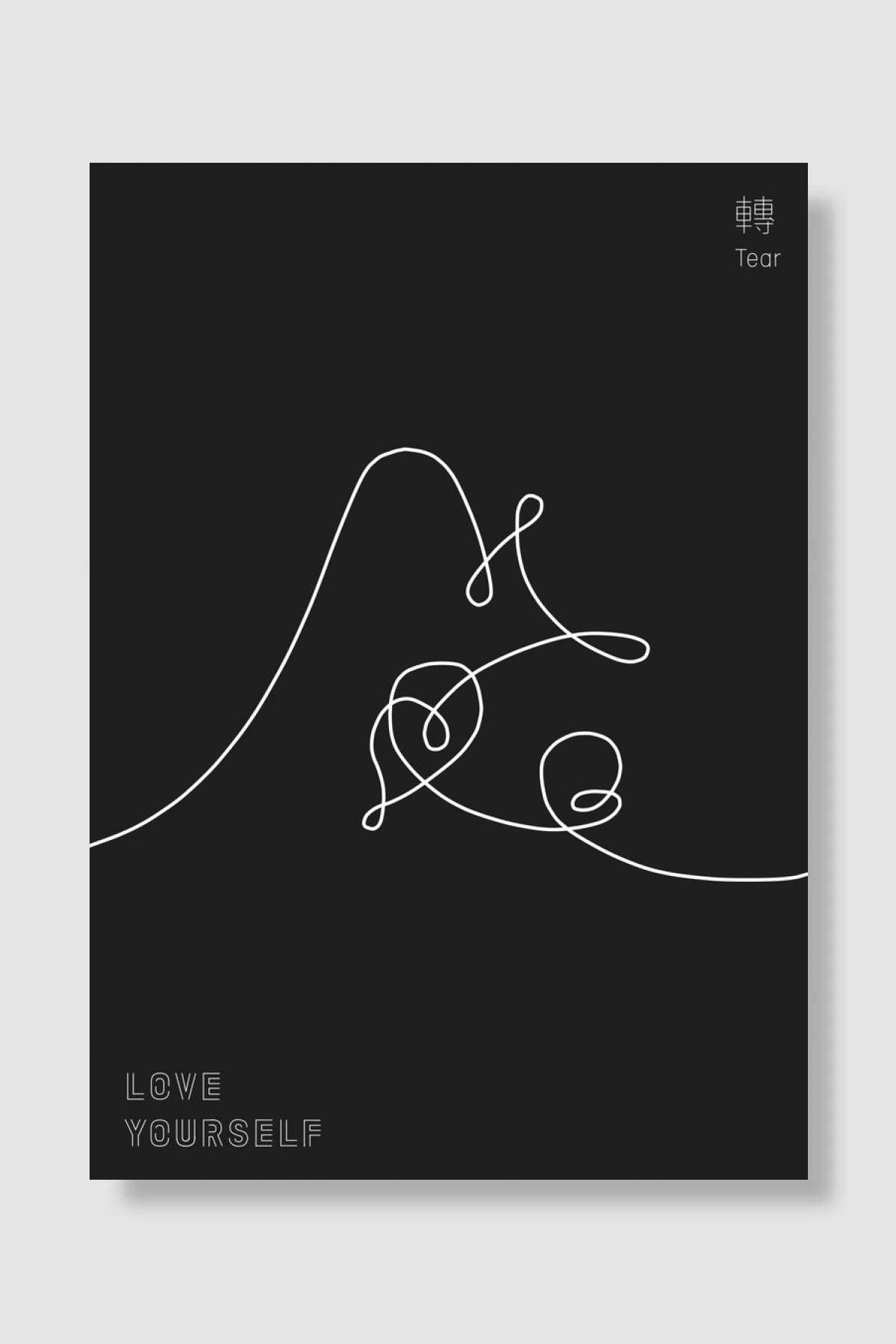 Love Yourself Tear Müzik Poster Çerçevesiz Yüksek Kalite Müzik Afiş Duvar Poster