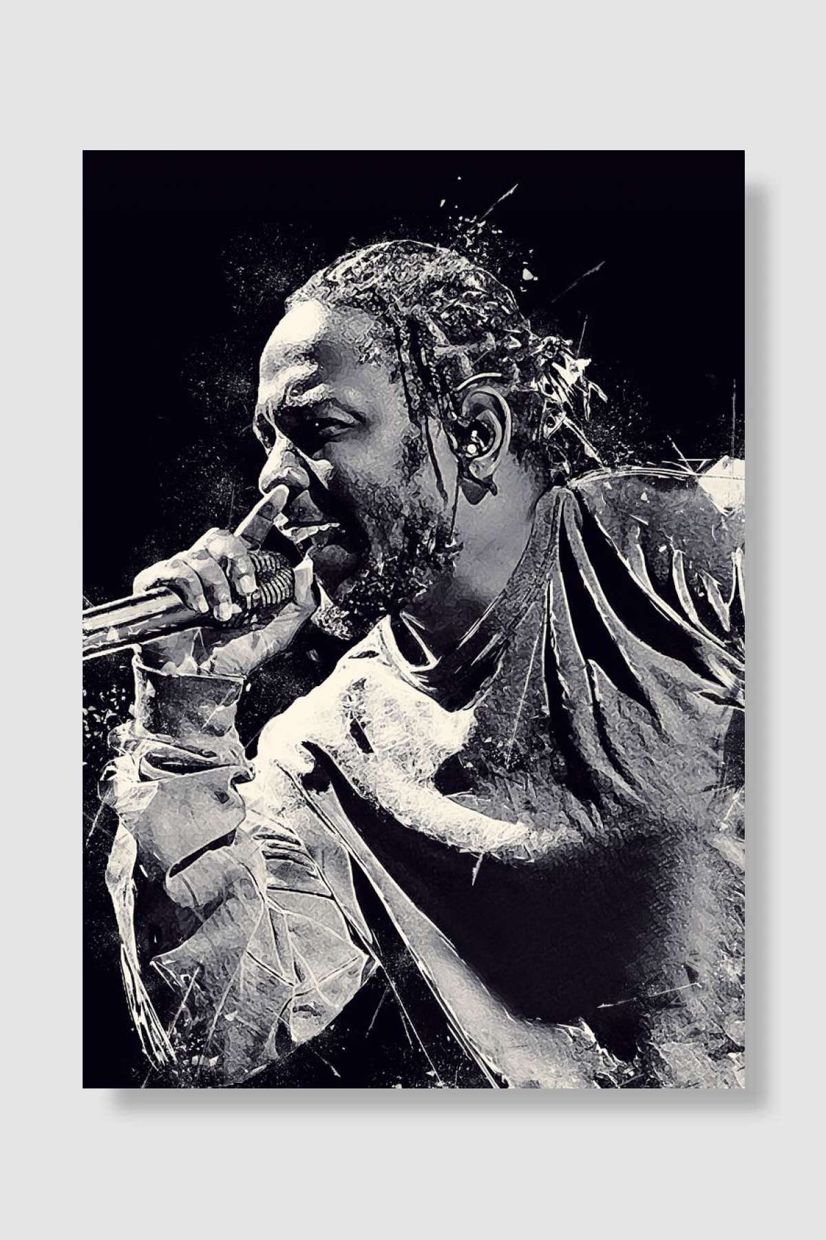 Kendrick Lamar Müzik Poster Çerçevesiz Yüksek Kalite Müzik Afiş Duvar Poster - En İyi Fiyatlarla