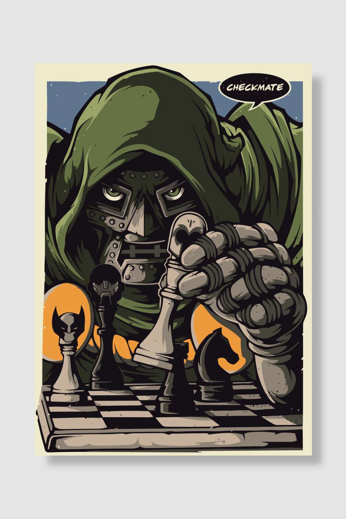 MF DOOM RAPPER MUSIC Müzik Poster Çerçevesiz Yüksek Kalite Müzik Afiş Duvar Poster