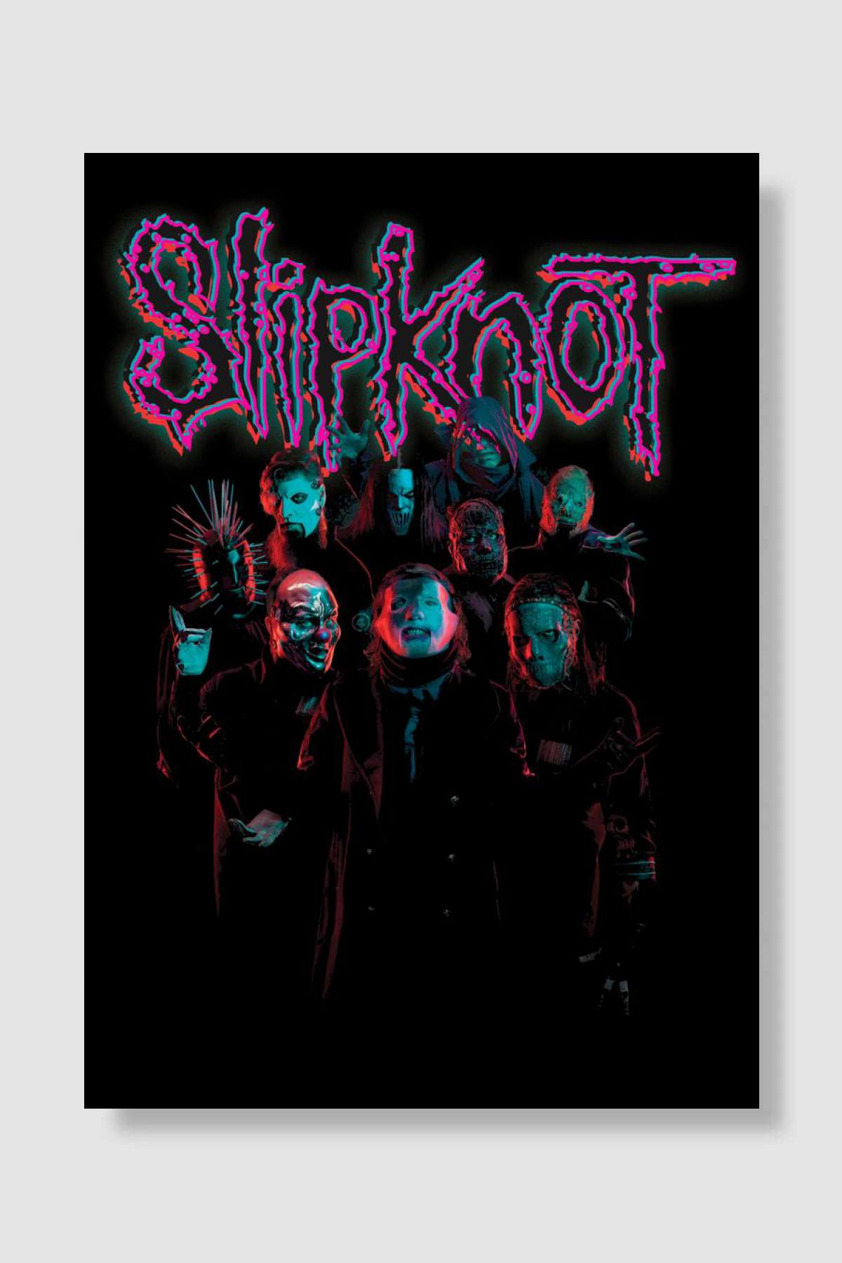 Slipknot steampunk Müzik Poster Çerçevesiz Yüksek Kalite Müzik Afiş Duvar Poster