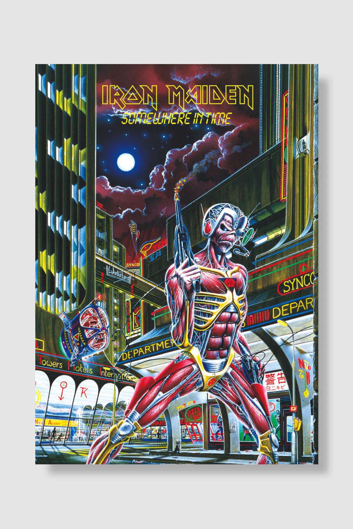 Somewhere in Time Müzik Poster Çerçevesiz Yüksek Kalite Müzik Afiş Duvar Poster