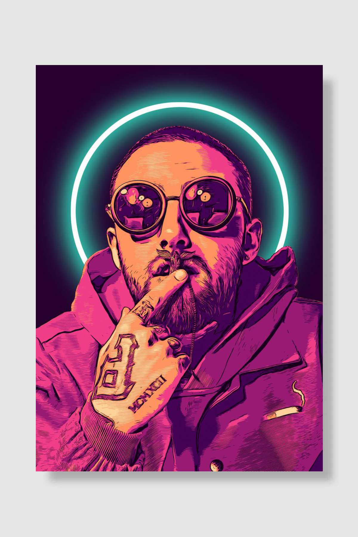 Mac Miller Müzik Poster Çerçevesiz Yüksek Kalite Müzik Afiş Duvar Poster - En İyi Fiyatlarla
