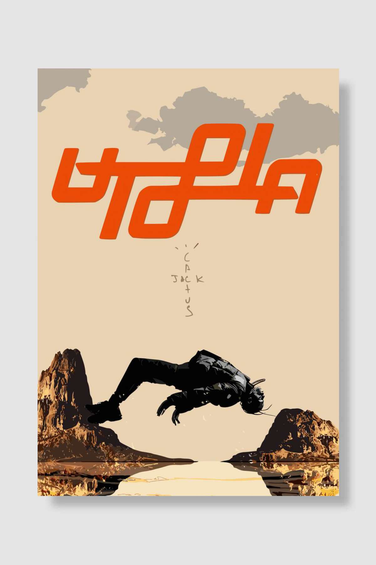 Travis Scott Müzik Poster Çerçevesiz Yüksek Kalite Müzik Afiş Duvar Poster