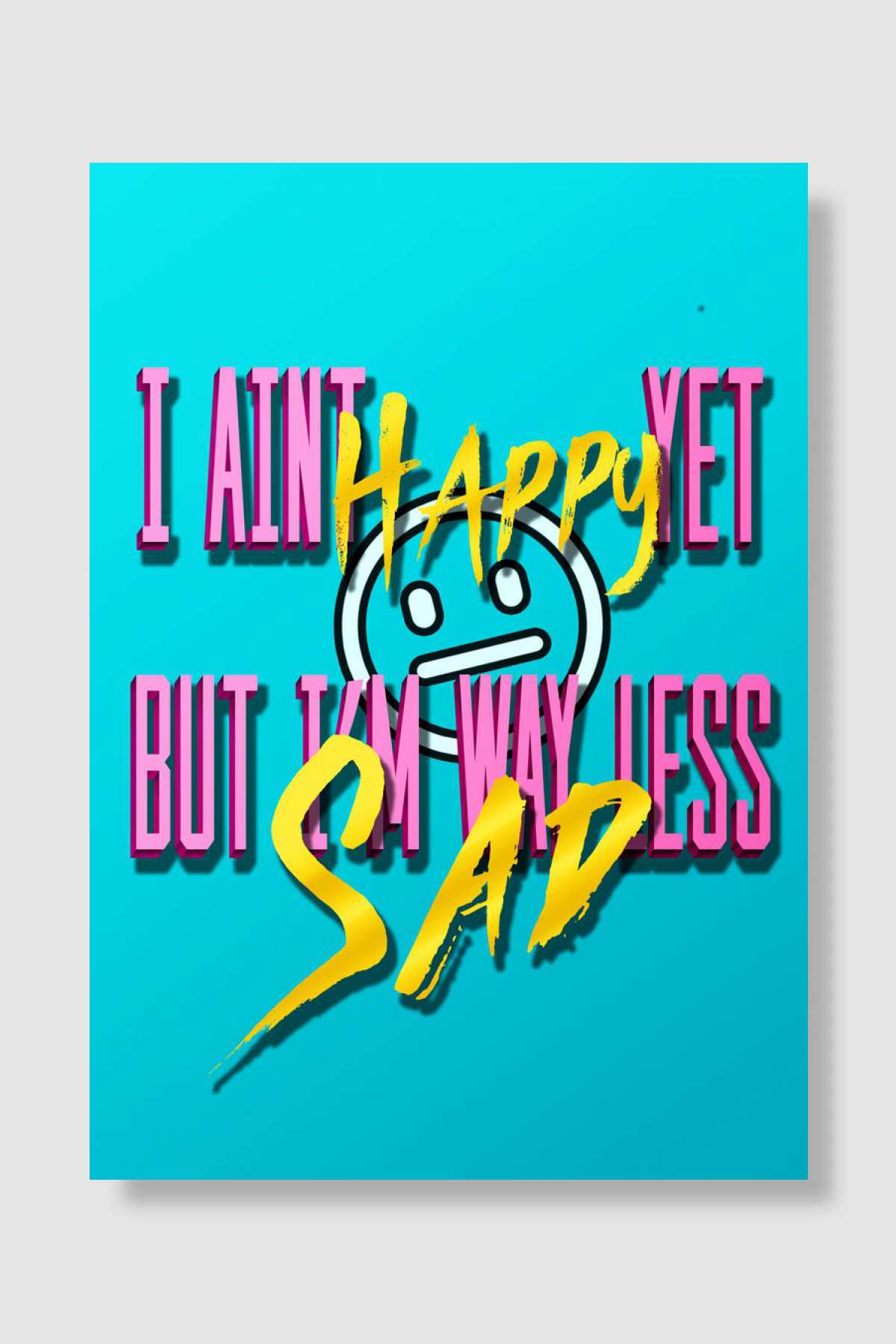 way less sad by ajr Müzik Poster Çerçevesiz Yüksek Kalite Müzik Afiş Duvar Poster
