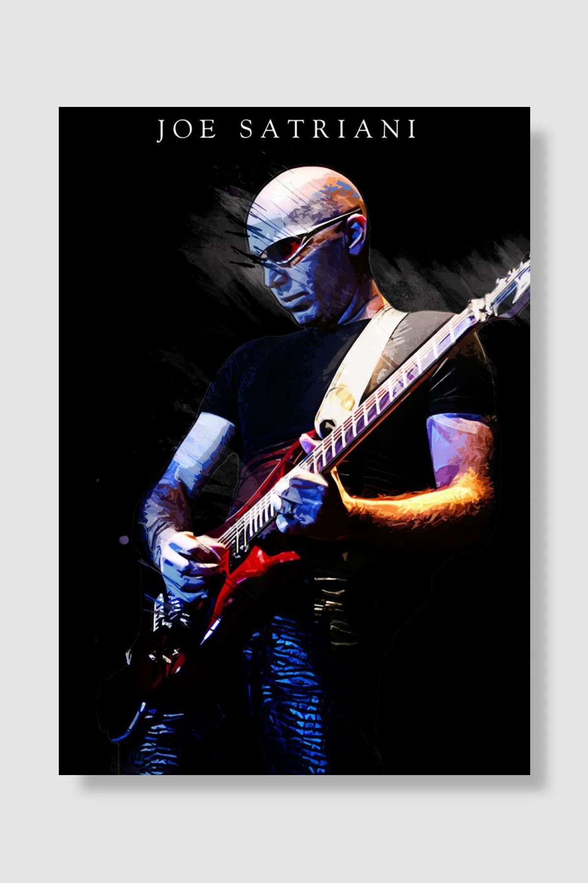 Joe Satriani Müzik Poster Çerçevesiz Yüksek Kalite Müzik Afiş Duvar Poster
