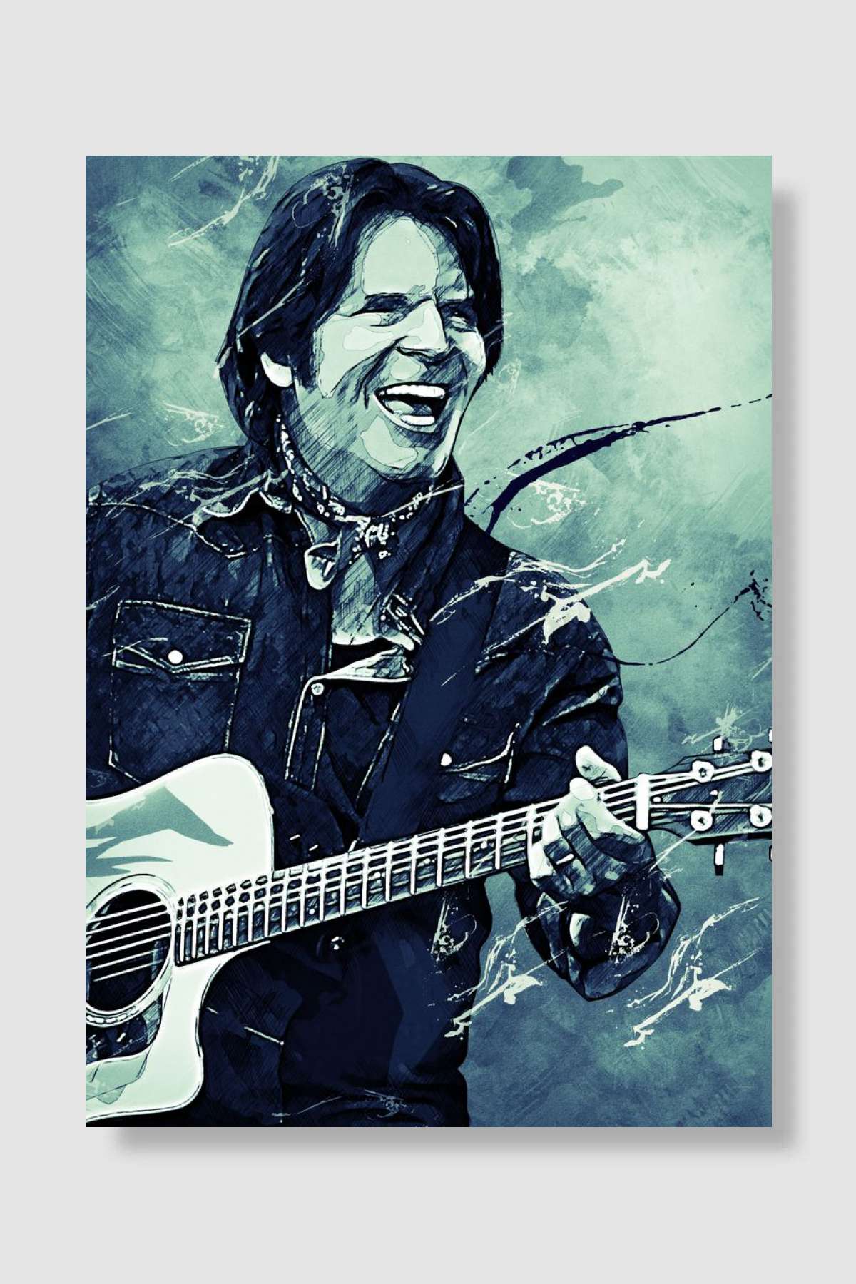 JOHN FOGERTY II Müzik Poster Çerçevesiz Yüksek Kalite Müzik Afiş Duvar Poster