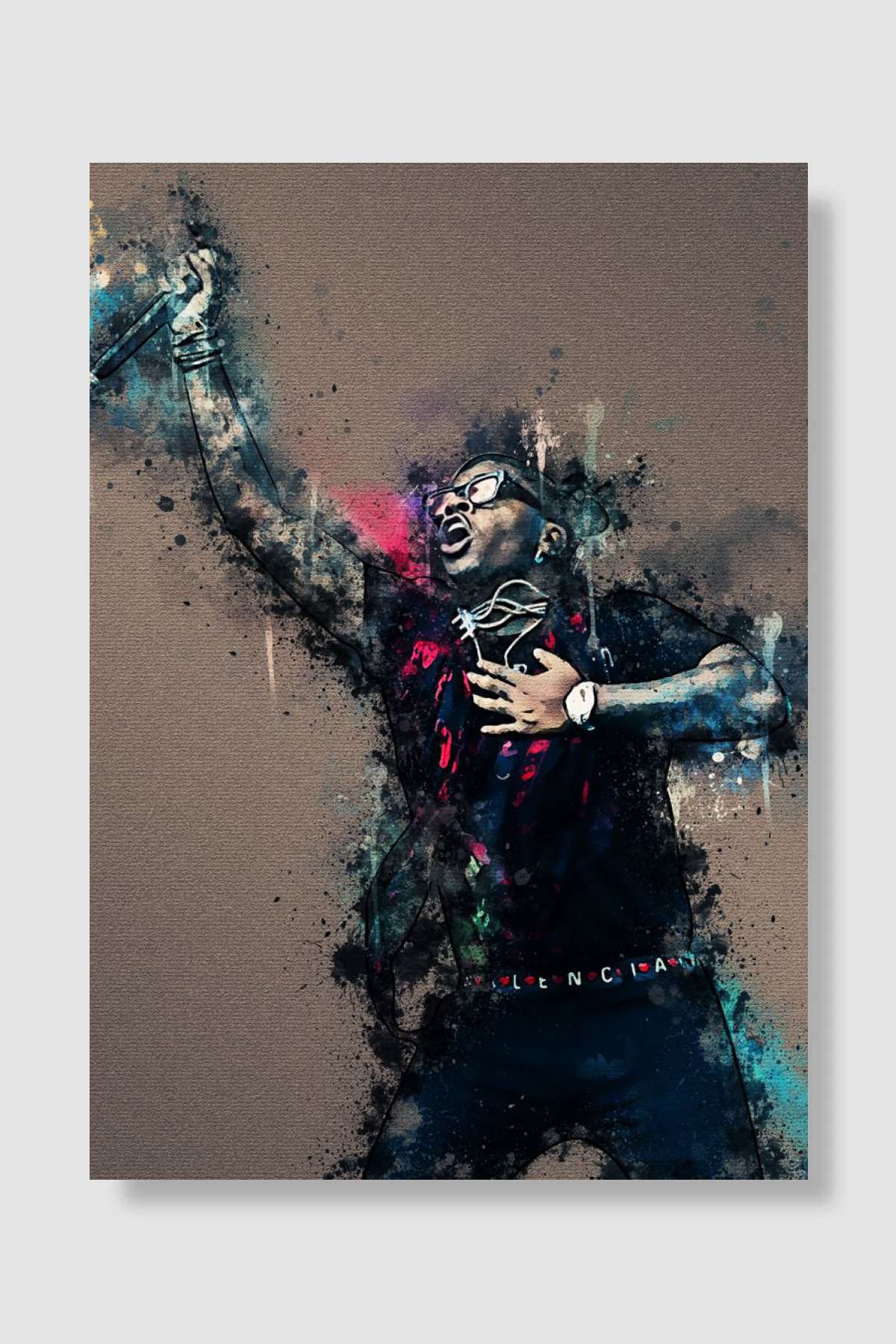 Gunna Müzik Poster Çerçevesiz Yüksek Kalite Müzik Afiş Duvar Poster