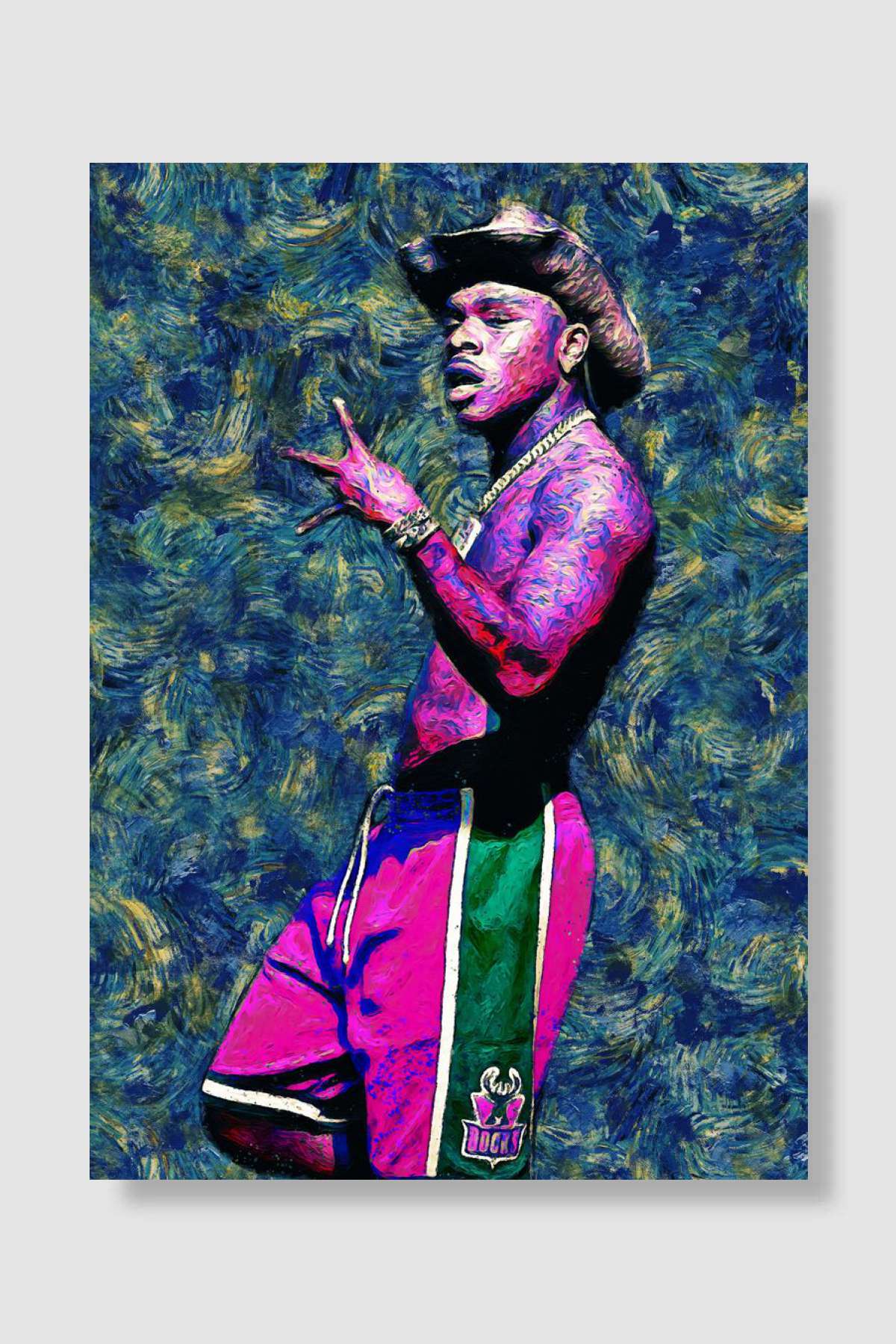 DaBaby Müzik Poster Çerçevesiz Yüksek Kalite Müzik Afiş Duvar Poster