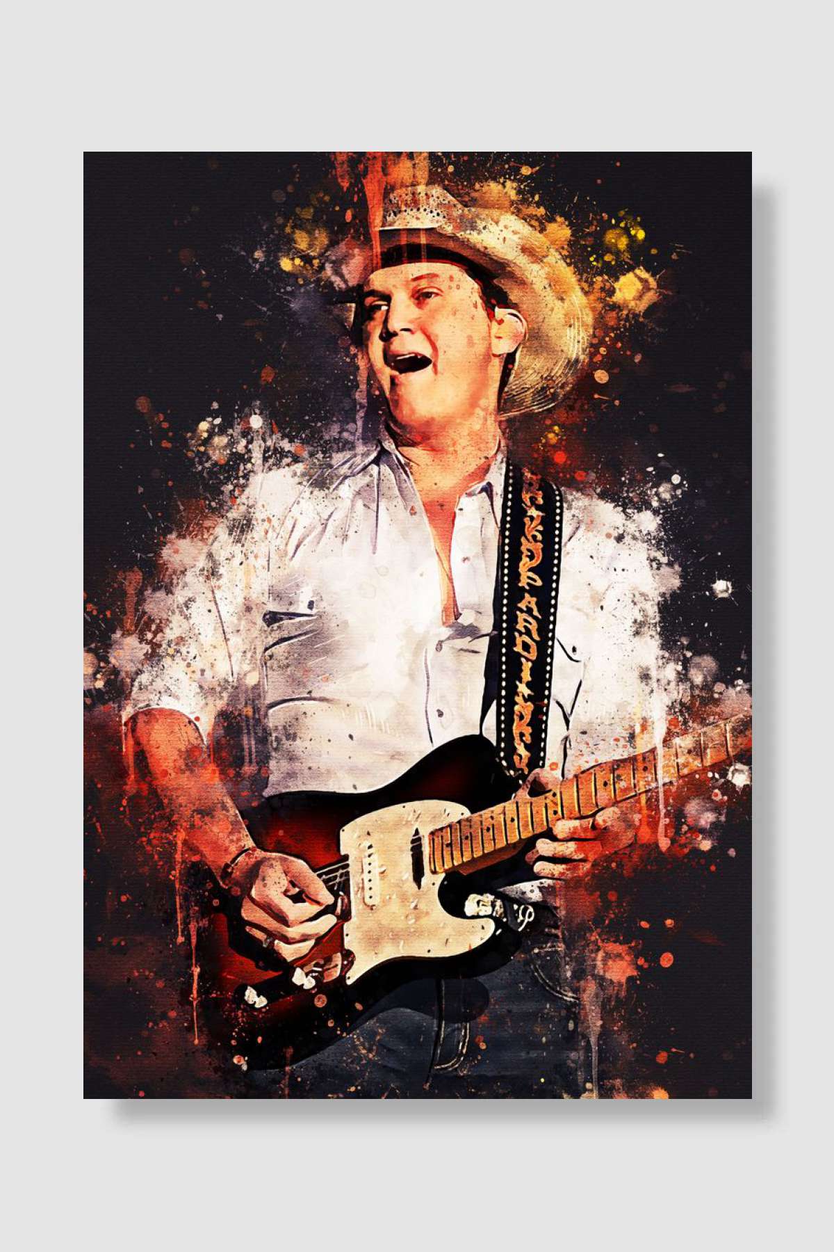 Jon Pardi Müzik Poster Çerçevesiz Yüksek Kalite Müzik Afiş Duvar Poster