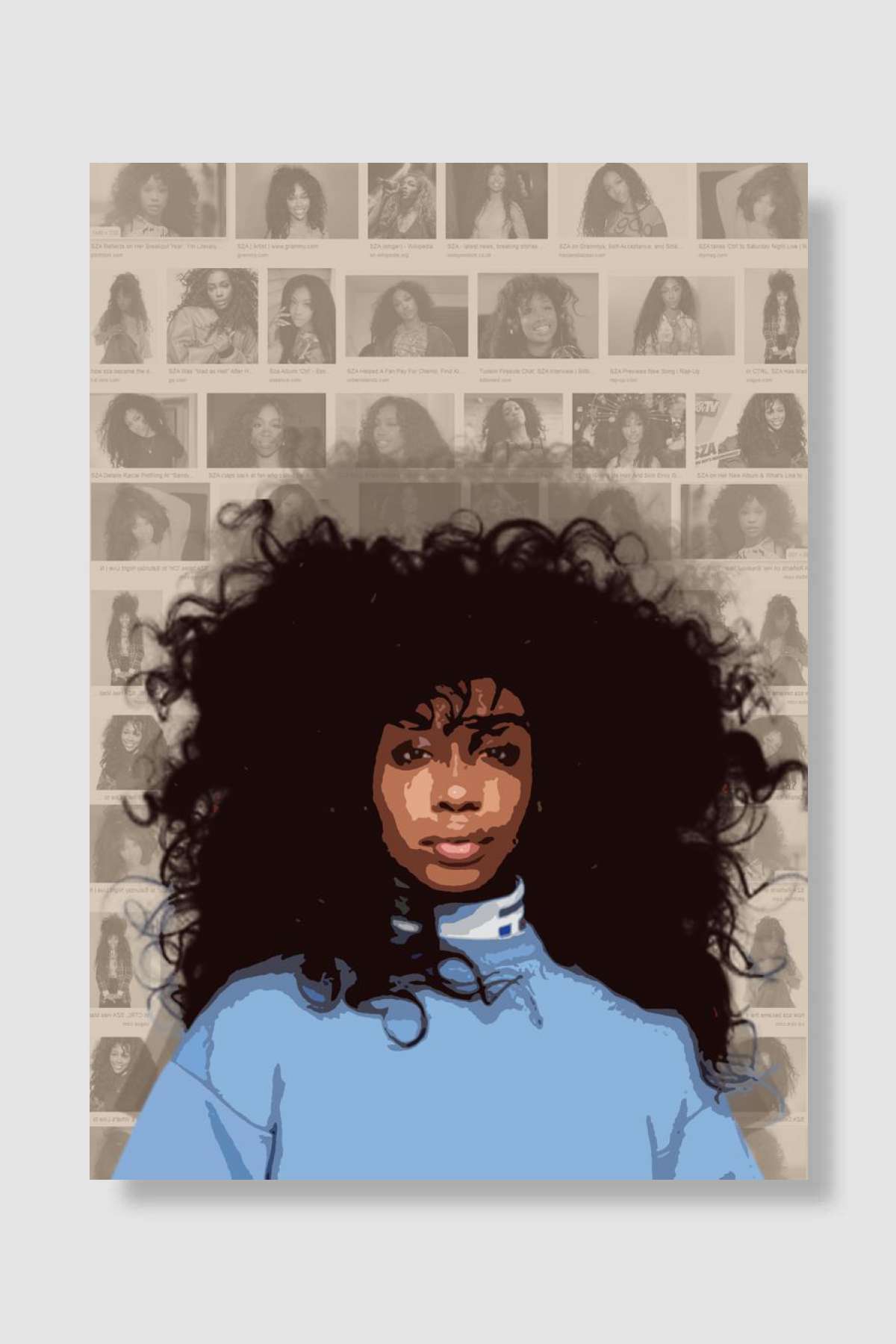 SZA Müzik Poster Çerçevesiz Yüksek Kalite Müzik Afiş Duvar Poster