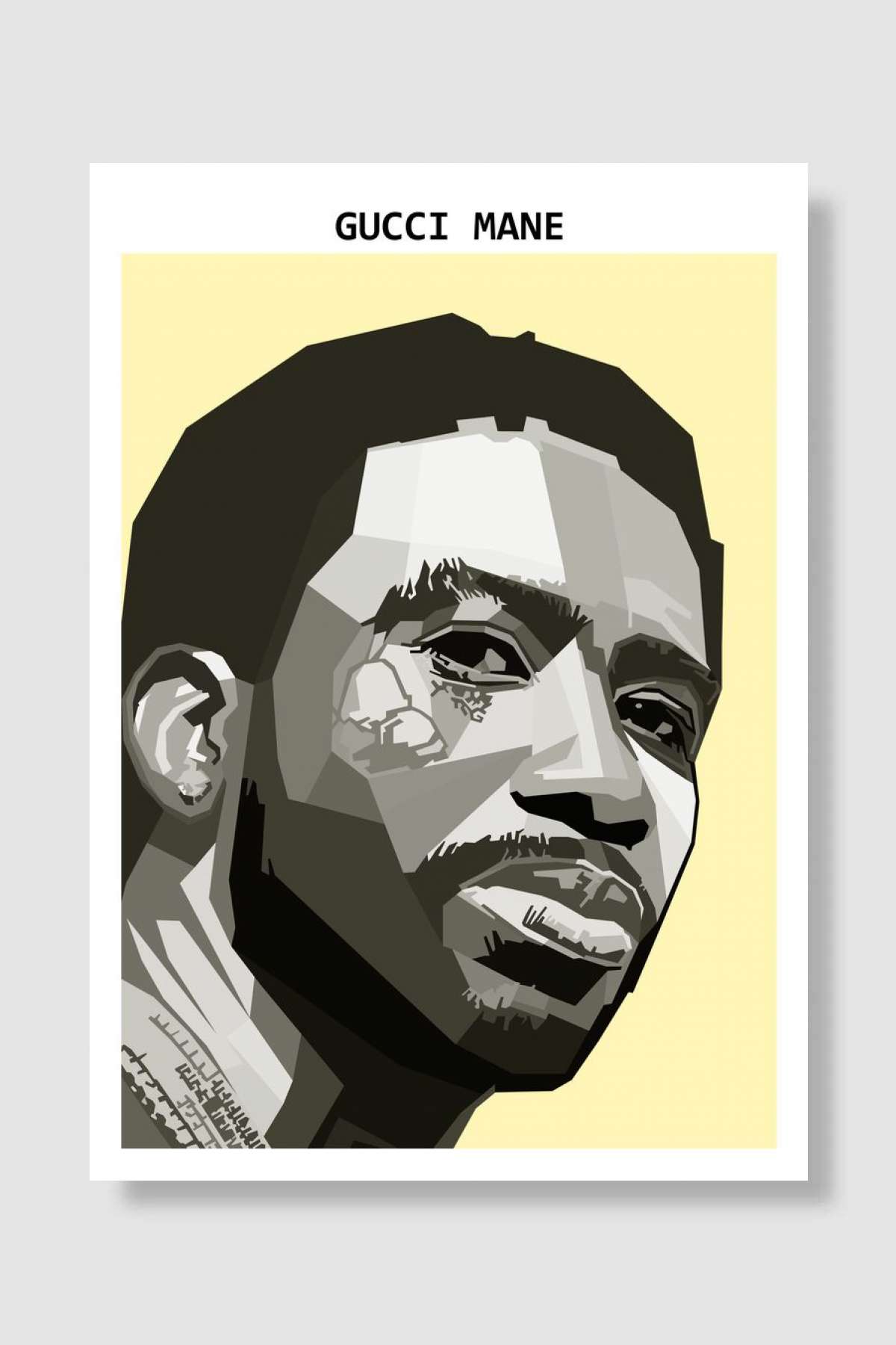 Gucci Mane Rapper Müzik Poster Çerçevesiz Yüksek Kalite Müzik Afiş Duvar Poster