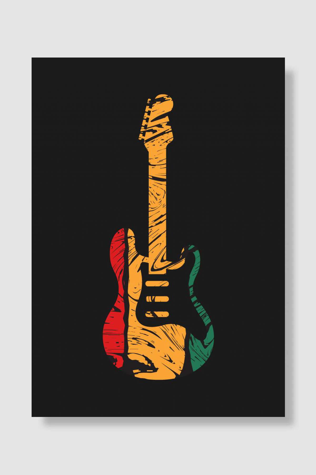 guitar musical instrument Müzik Poster Çerçevesiz Yüksek Kalite Müzik Afiş Duvar Poster