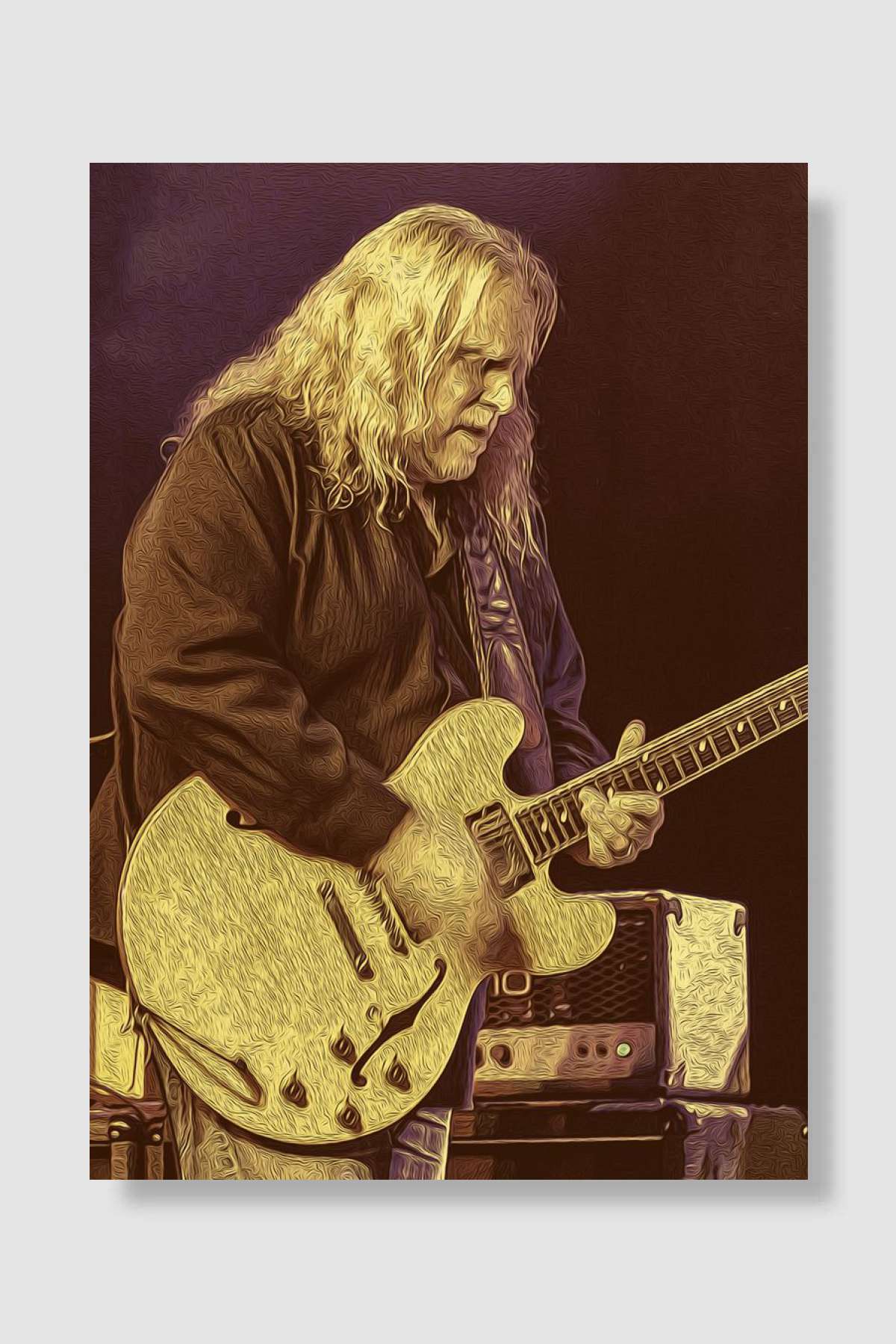 Warren Haynes Vintage 17 Müzik Poster Çerçevesiz Yüksek Kalite Müzik Afiş Duvar Poster