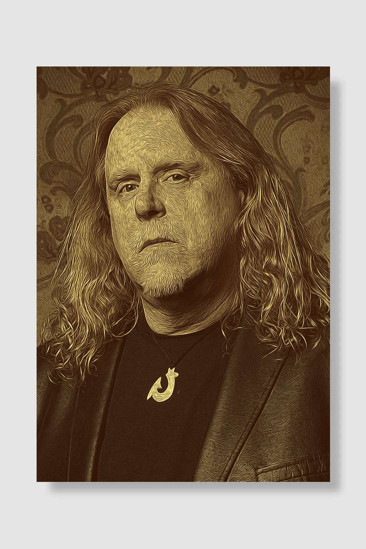 Warren Haynes Vintage 25 Müzik Poster Çerçevesiz Yüksek Kalite Müzik Afiş Duvar Poster