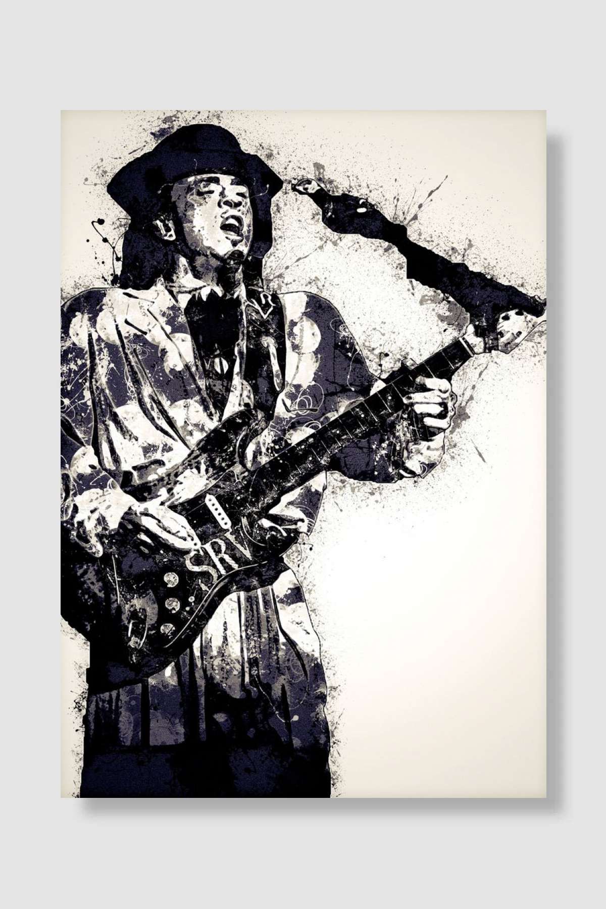 Stevie Ray Vaughan Art 12 Müzik Poster Çerçevesiz Yüksek Kalite Müzik Afiş Duvar Poster