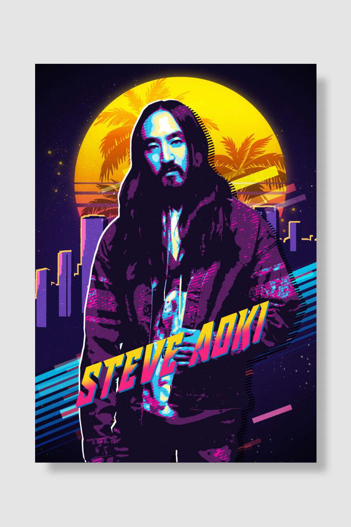 STEVE AOKI Müzik Poster Çerçevesiz Yüksek Kalite Müzik Afiş Duvar Poster